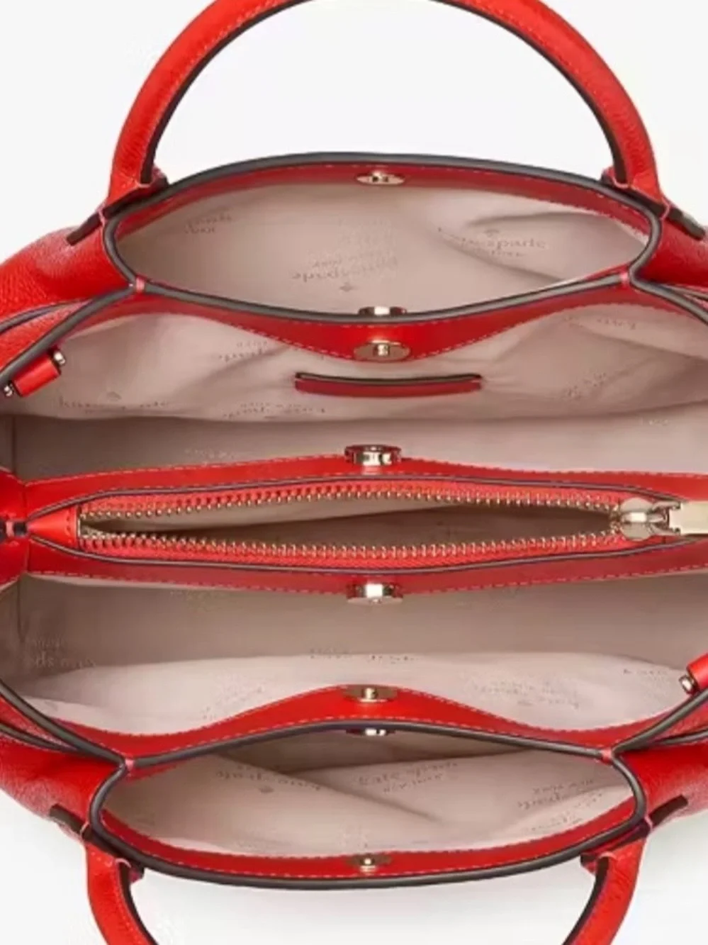 Kate Spade Dumpling Small Satchel in Tomato Slice Brand New